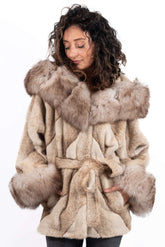 Women's exclusive alpaca coat Jasmine Melange